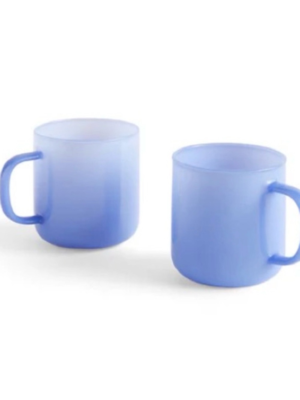 HAY Glass Mug Set - 2 Pack, Blue